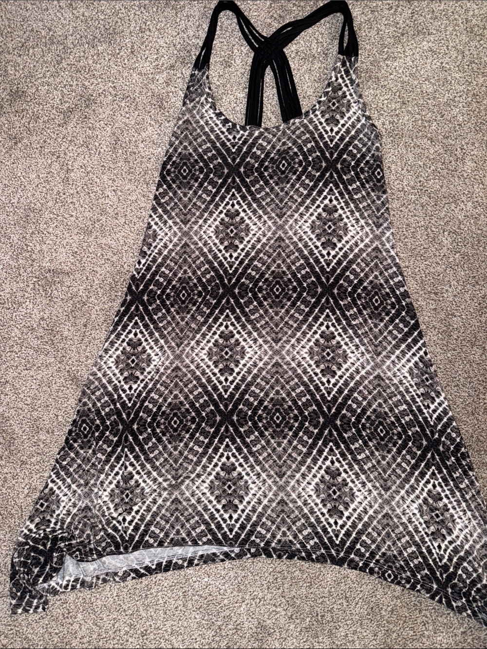 🏖️10 items for $20☀️ Black & White Patterned Women's tank multi strap dress